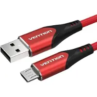Vention Câble USB 2.0 vers Micro USB COARG 3A 1,5 m (rouge)