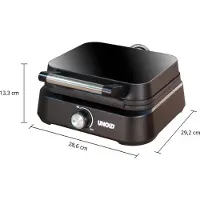 Unold 48275 Double Waffle Maker 1500w Argenté One Size / EU Plug 220V