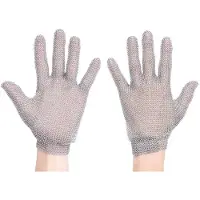 Portwest Gant de protection en mailles d'acier inoxydable, certifié CE, pour l'industrie alimentaire (L)