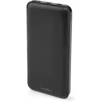 Nedis Powerbank | 10000 mAh | 1,5 / 2,0 / 3,0 A | Nombre de sorties : 2 | Connexion de sortie : 1x USB-A / 1x USB-C | Connexion d'entrée : 1x Micro USB / 1x USB-C | PD2.0 18W | Lithium polymère