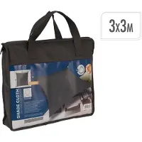 Basics Square Vela Patio Awning 3x3m Noir 3 x 3 m