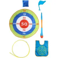 Lobbes Activités de plein air Jeux 3 en 1 Jouets éducatifs Multicolores pour l'extérieur
