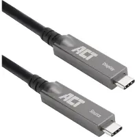 ACT AK4335, 15 m, USB C, USB C, USB 3.2 Gen 2 (3.1 Gen 2), 10 Gbit/s, Noir