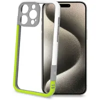 Celly Bumper iPhone 16 Pro Max Blanc/Vert Citron
