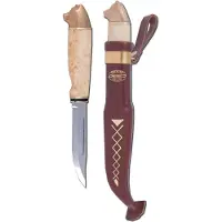 Marttiini Bear 549011W, Stainless, Curly Birch, couteau d'outdoor