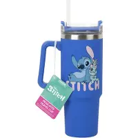 Paladone Mug De Voyage Xl Stitch 900ml Avec Paille Bleu (pp14794ls)