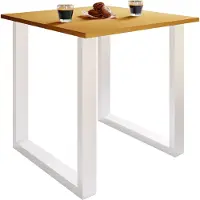 VCM Table à manger en bois premium | H. 76 x L. 80 x D. 50 cm | Table à manger de cuisine Xona U