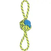 Flamingo Jouet pour chien Tofla corde à tirer avec balle en corde Ø7x30cm