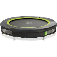 Exit Silhouette Trampoline Sportive ø183cm – Enterré – Trampoline Enterrée – Rond – pour Enfants – Noir