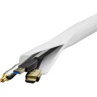 Deltaco LDR17 gaine de câble Blanc (Gaines pour câbles, 300 cm)