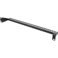 Deltaco Accessoires pour rack 19-1 Panneau de gestion des câbles, Armoire serveur : accessoires, Noir
