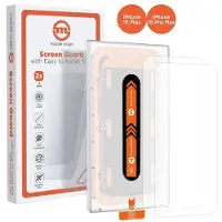 Mobile Origin Easy applicateur, 2 pack (2 pcs, Apple iPhone 15 Plus, Apple iPhone 15 Pro Max), Téléphone portable : film de protection, Transparent