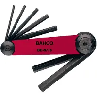 Bahco Set Of 7 Metric And Phosphated Knife Allen Keys 1.5-6 Mm Allen Key Set Rouge