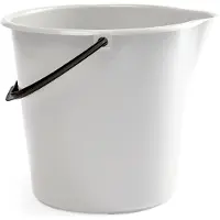 G.Funder Spand, 10 litres, hvid, dansk produceret, Ustensiles de nettoyage, Blanc