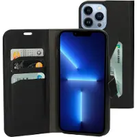 Mobiparts Classic Wallet Case Apple iPhone 13 Pro Max Black (Apple iPhone 13 Pro Max), Coque pour téléphone portable, Noir
