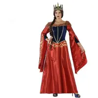 Atosa Medieval Queen Costume Rouge XS-S Enfants