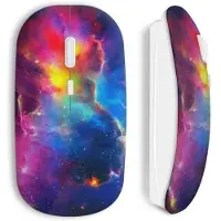 CAPACHEAP Souris Sans Fil Galaxy multicolor background