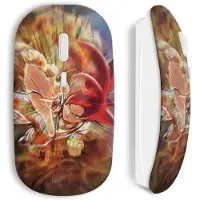 CAPACHEAP Souris sans fil goku dragon ball z Red Hair