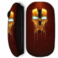 CAPACHEAP Souris Sans Fil Man Super Hero Noire