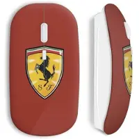 CAPACHEAP Souris Sans Fil Ferrari Logo Cheval Graphic Red