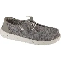 HeyDude Wendy Stretch Sox - Chaussures basses pour femmes, gris clair, taille 39