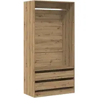 vidaXL Armoire Artisan-Chêne 100x50x200 cm Bois composite