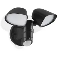 Telefunken LED Projecteur d'extérieur à détecteur, 21,8 cm, 20 W, noir, Briloner Leuchten