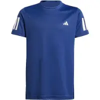 Adidas Club 3 Stripes Short Sleeve T-shirt Bleu 7-8 Years Garçon