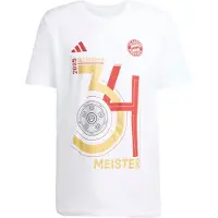 Adidas T-Shirt fonctionnel 'Deutscher Meister 2025' marron / jaune / rouge foncé / blanc