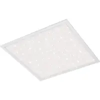 Briloner CCT LED Panel LEUCHTEN PALLAS, 36 W, 3800 lm, IP20, blanc, plastique-métal, dimmable, avec télécommande, CCT, 59,6 x 59,6 x 6 cm
