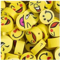 Creativ Company Perles figuratives Smiley, 60 pièces.