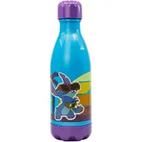 Stor Gourde 560 Ml Pour Enfant Au Motif Stitch Plage Bleu