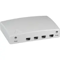 EFB Elektronik EFB-Elektronik Boîte de raccordement FTTH Indoor pour 4fibres, 4couplements, logement de surlongueur de fibre Fabricant : EFB Elektronik (FTTH-BOX-IN-1)