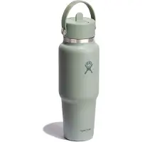 Hydroflask Bouteille de voyage Wide Mouth Flex Straw Cap Tonal Agave, 946 ml