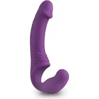 EasyToys - gode ceinture vibrant rechargeable sans harnais - violet