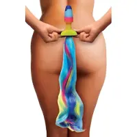 Tailz - plug anal licorne en silicone (arc‑en‑ciel)