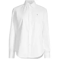Ralph Lauren pour femme. 211891377003 Chemise oxford slim fit blanche (40), Casuel, Coton, Classique, Manche longue