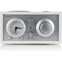 Tivoli Audio Three BT Radio-réveil avec Bluetooth blanc/argenté