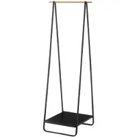 Yamazaki Portant en acier noir et frêne 1 étagère Tower