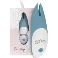 Huismerk Tulip - vibromasseur clitoridien rechargeable silicone turquoise