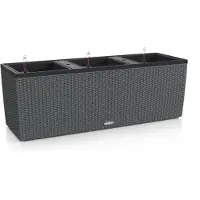 Lechuza Pot de plante rectangulaire en plastique Lechuza 100 x 32 x 34 cm