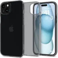 Spigen Crystal Flex, cristal spatial - iPhone 15 (Apple iPhone 15), Coque pour téléphone portable, Gris