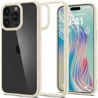 Spigen Coque Spigen Crystal Hybrid pour iPhone 15 Pro Max - beige transparent