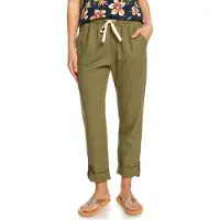 Roxy Pantalon femme On The Seashore, Taille:XS, Couleur:gng0-loden green
