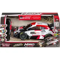 Nikko RC 10394 Night Mode Toyota Gazoo WRC, voiture de rallye télécommandée selon des détails réalistes m