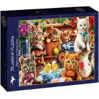 Bluebird Puzzle Kittens in the Potting Shed