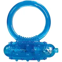 You2Toys - anneau pénien vibrant en silicone - bleu