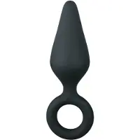 EasyToys Pointy Plug S - plug anal (noir) - petit