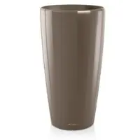 Lechuza Pot Rondo Premium 32 - Kit Complet, Taupe Brillant Ø 32 Cm