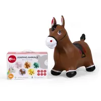 Bo Bo. Jumping Animal Horse Marron